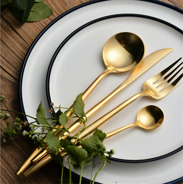 Arya Gold Cutlery Set-5