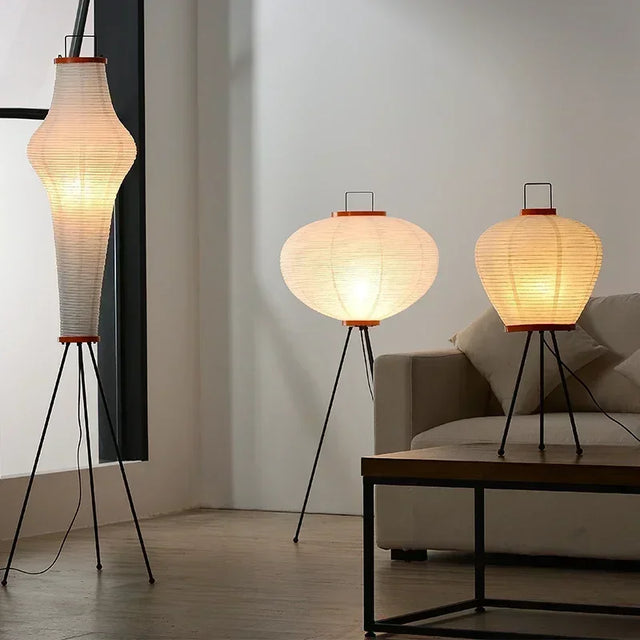 Japanese-Inspired LED Floor Lamp – Elegant, Minimalist Design