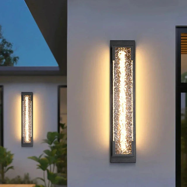 Waldron - Modern Stainless Steel LED Wall Light with Glass