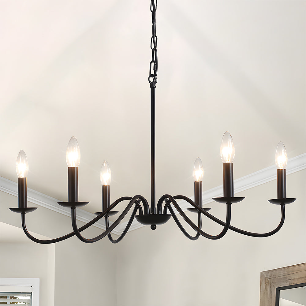 Simple Modern Iron Bedroom Pendant Lights 8
