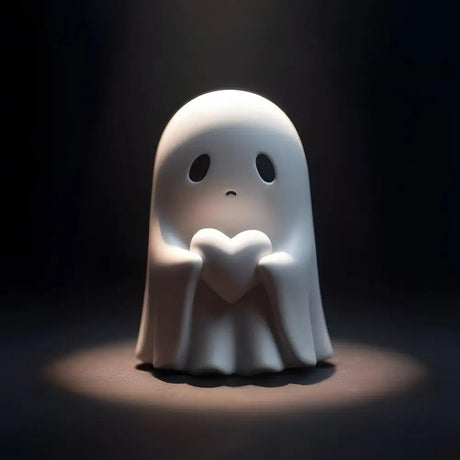 Spooky Ghost Figurine Set for Halloween Decor – Durable Resin Statues, Adorable Design for Home Decoration 4