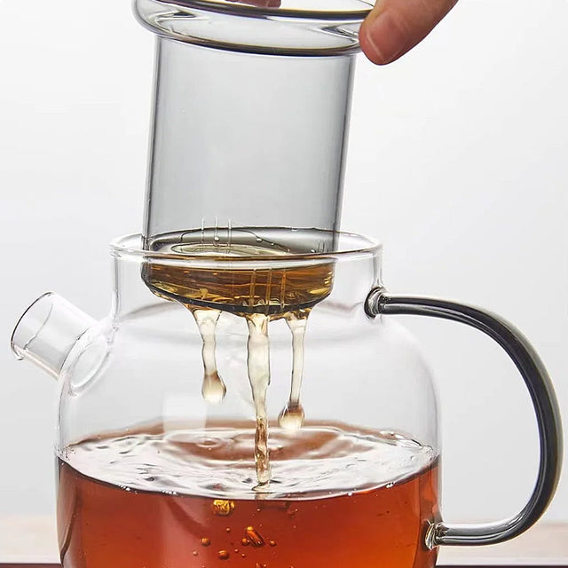 Glass teapot with infuser-5
