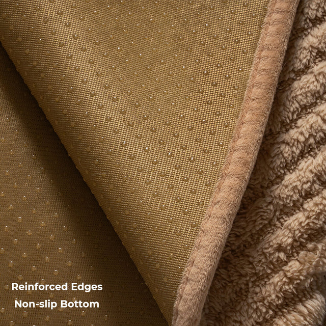 Thickened Plush Herringbone Non-slip Couch Cover for Comfort