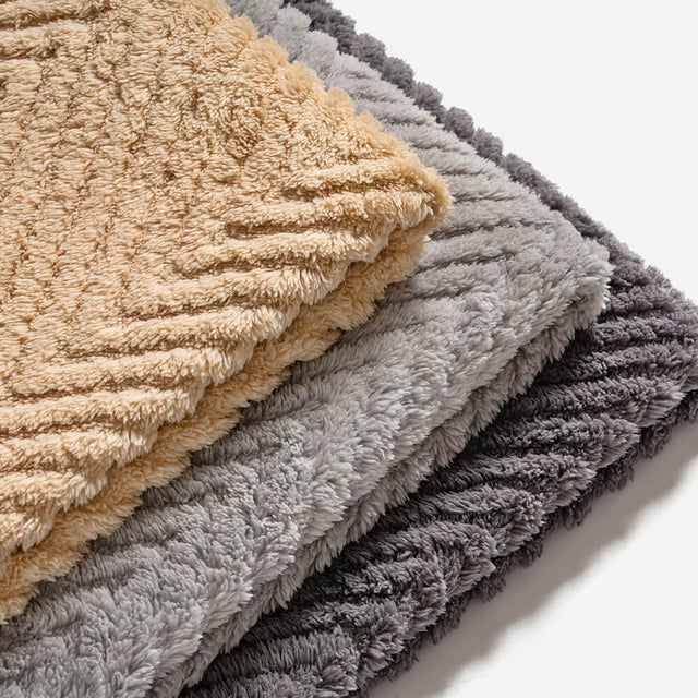 Thickened Plush Herringbone Non-slip Couch Cover for Comfort