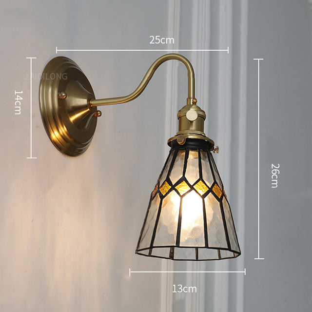 Vintage Glass Wall Sconce Light For Living Room 6