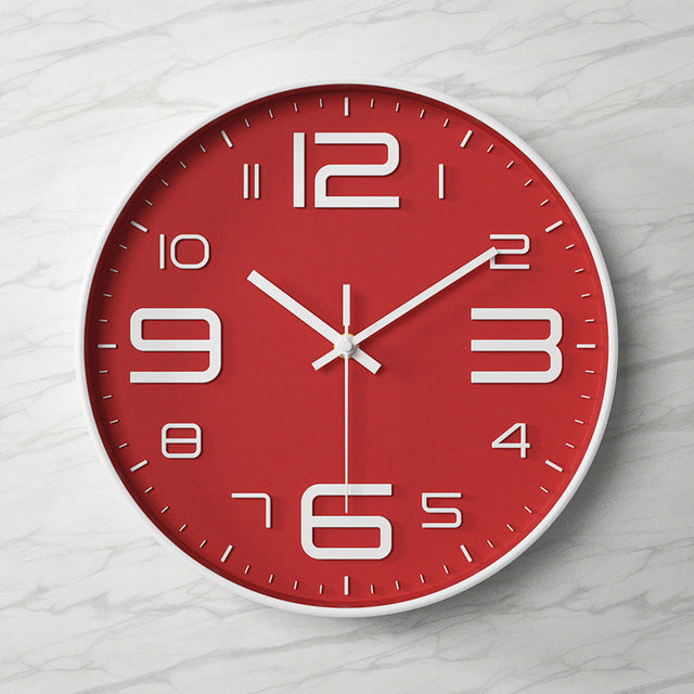 Silent Elegance - Large Clear Wall Clock