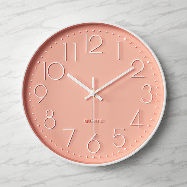 Silent Elegance - Large Clear Wall Clock