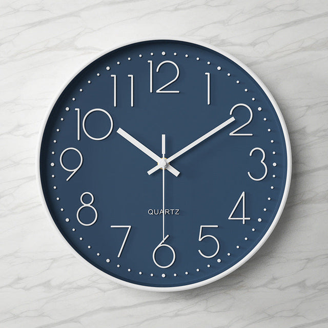 Silent Elegance - Large Clear Wall Clock