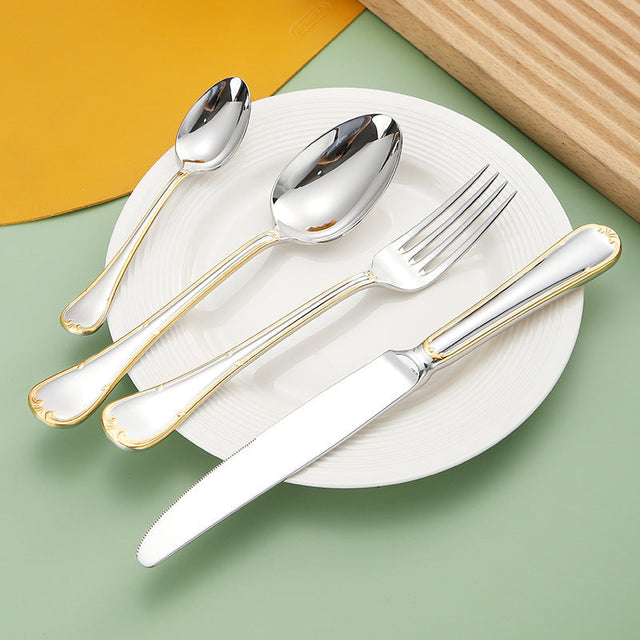 Selena Gold Edge Luxury Cutlery Set-5