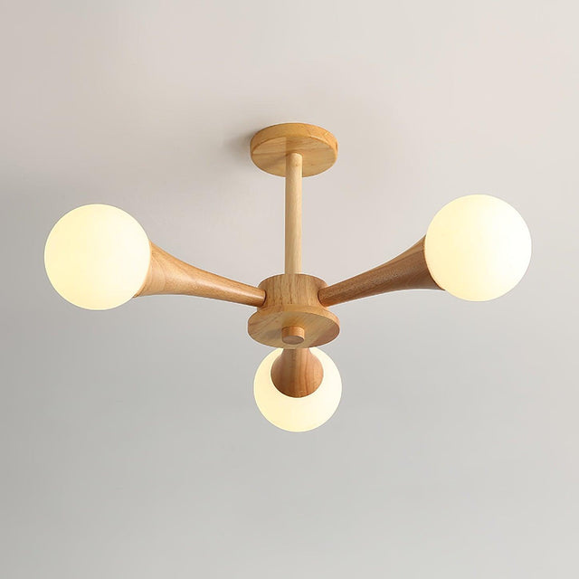 Elegant Wooden Ceiling Light – Warm, Modern and Energy-Efficient