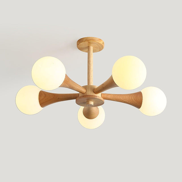 Elegant Wooden Ceiling Light – Warm, Modern and Energy-Efficient