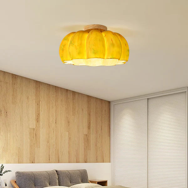 Yellow Pumpkin Ceiling Light 5