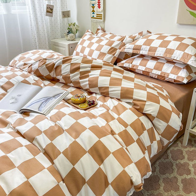 Abstract Chequerboard Single Bedding Set