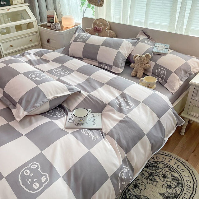 Abstract Chequerboard Single Bedding Set