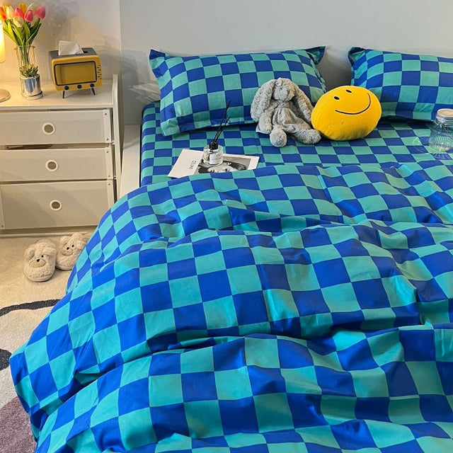 Abstract Chequerboard Single Bedding Set