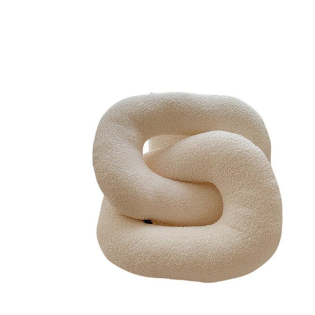 Abstract Shaped Sofa Cushion in Plush Wavy Design