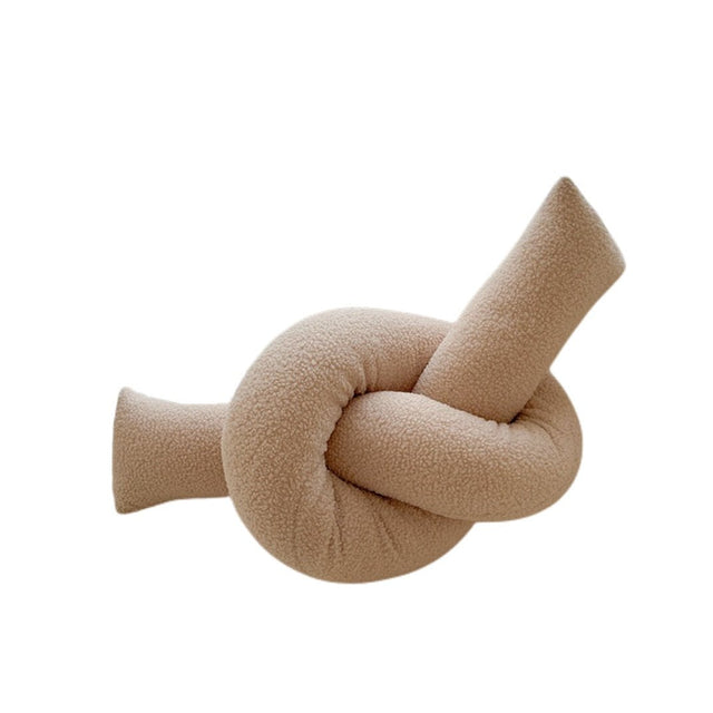 Abstract Shaped Sofa Cushion in Plush Wavy Design