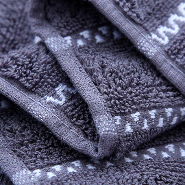 Ownkoti Striped Bath Towel Bathroom Towel Set-3