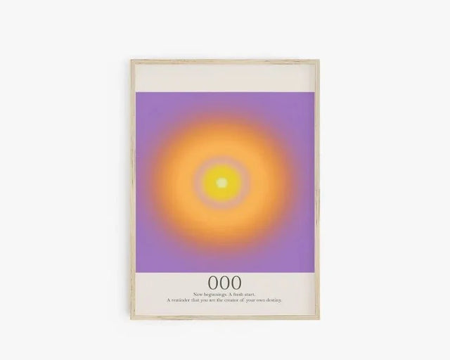 Angel Number Spiritual Posters Canvas Modern Wall Art