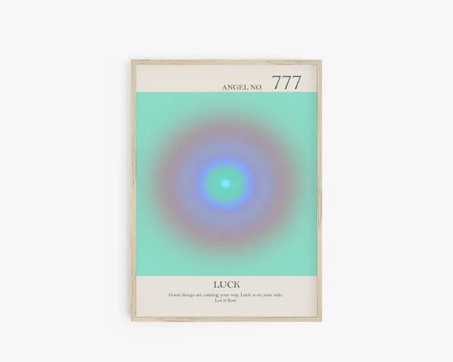 Angel Number Spiritual Posters Canvas Modern Wall Art