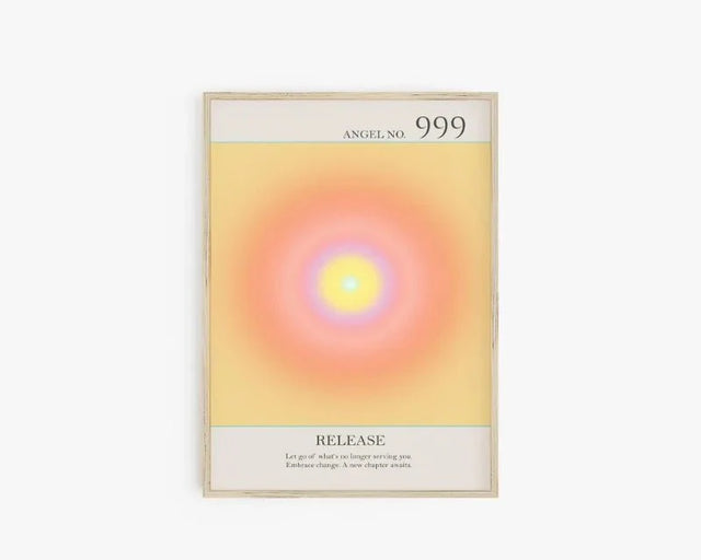 Angel Number Spiritual Posters Canvas Modern Wall Art