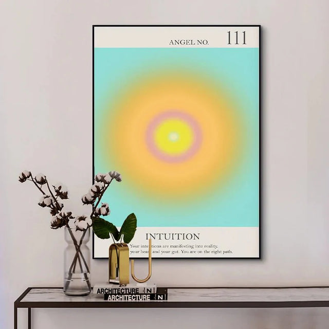 Angel Number Spiritual Posters Canvas Modern Wall Art