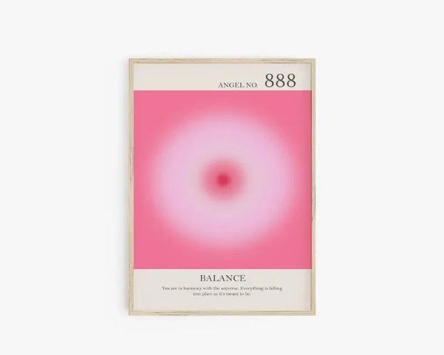 Angel Number Spiritual Posters Canvas Modern Wall Art