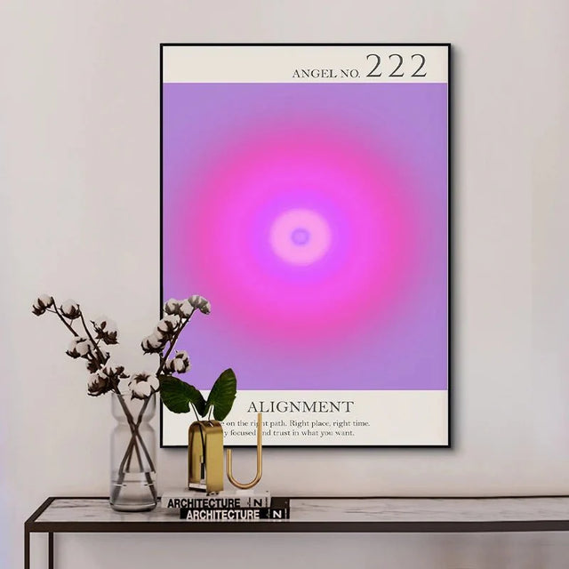 Angel Number Spiritual Posters Canvas Modern Wall Art