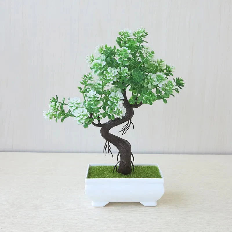 Artificial Potted Bonsai Tree - Realistic Plastic Decor