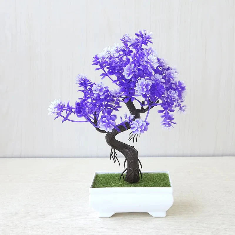 Artificial Potted Bonsai Tree - Realistic Plastic Decor