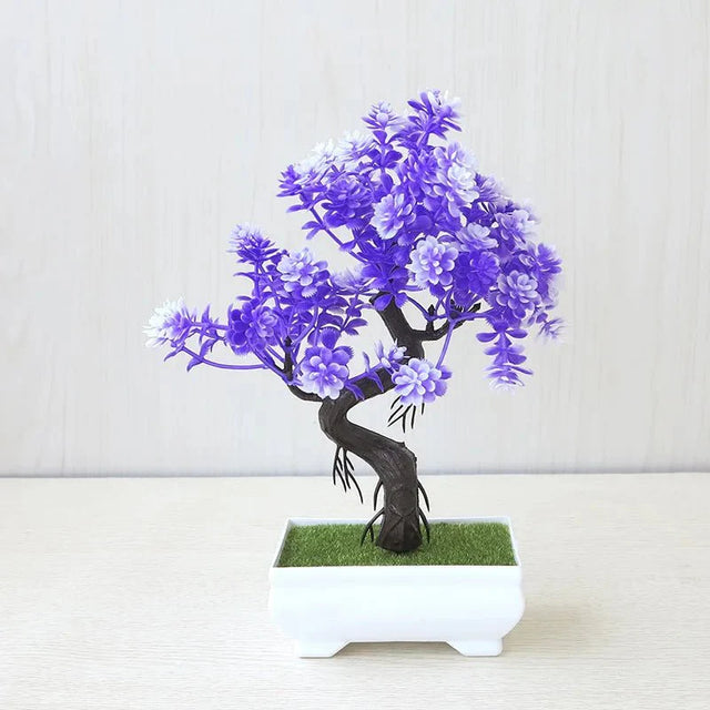 Artificial Potted Bonsai Tree - Realistic Plastic Decor