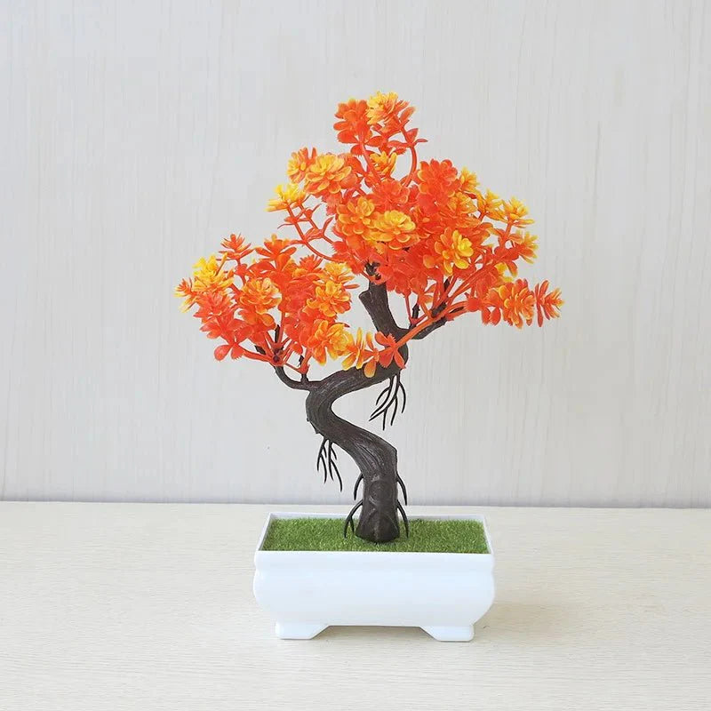 Artificial Potted Bonsai Tree - Realistic Plastic Decor