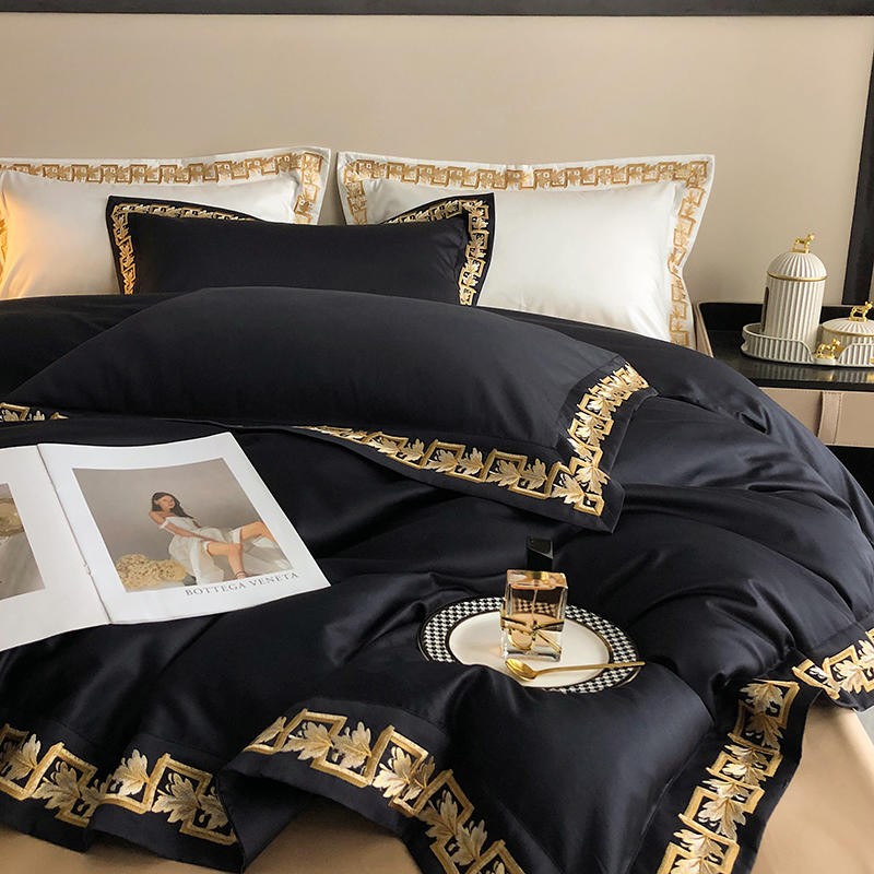 Ebonique Baroque Duvet Cover Set (Egyptian Cotton, 1000 TC)