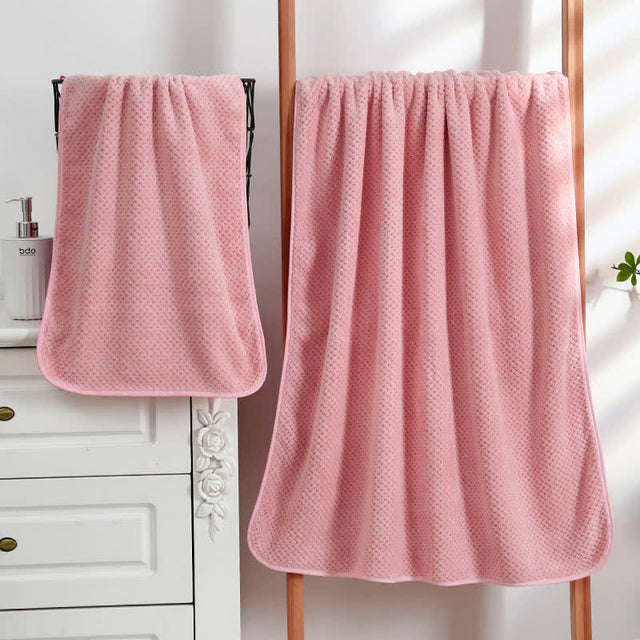 Solid Color Soft Breathable Bath Towel-1