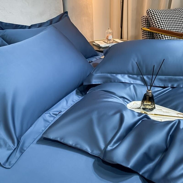 Blue Super Hero 1000 TC Duvet Cover Set – Egyptian Cotton with Luxurious Sateen Finish