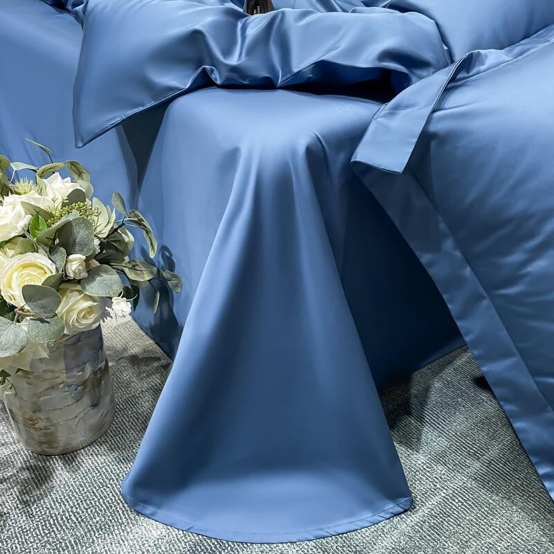 Blue Super Hero 1000 TC Duvet Cover Set – Egyptian Cotton with Luxurious Sateen Finish