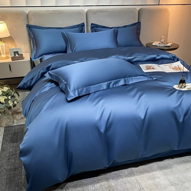 Blue Super Hero 1000 TC Duvet Cover Set – Egyptian Cotton with Luxurious Sateen Finish