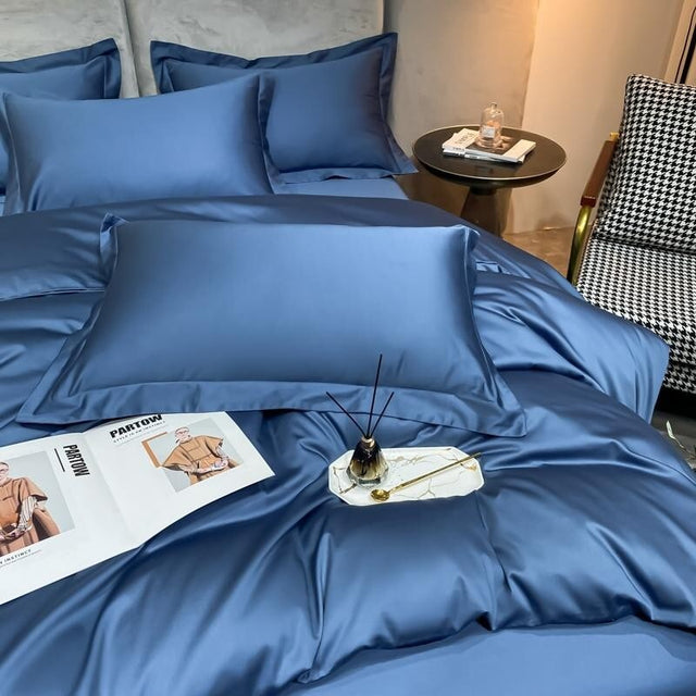Blue Super Hero 1000 TC Duvet Cover Set – Egyptian Cotton with Luxurious Sateen Finish