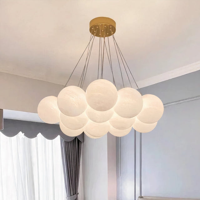 Blurred Bubbles Chandelier – Modern Glass Cluster Ceiling Light