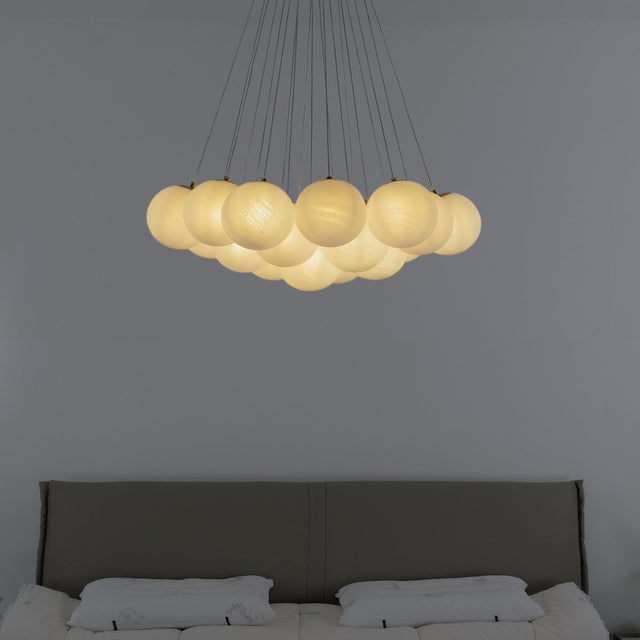 Blurred Bubbles Chandelier – Modern Glass Cluster Ceiling Light