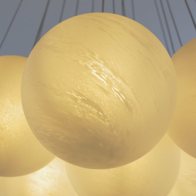 Blurred Bubbles Chandelier – Modern Glass Cluster Ceiling Light