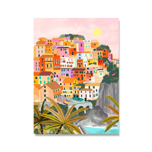 Boho Landscape Posters on Canvas with Stunning Travel Prints