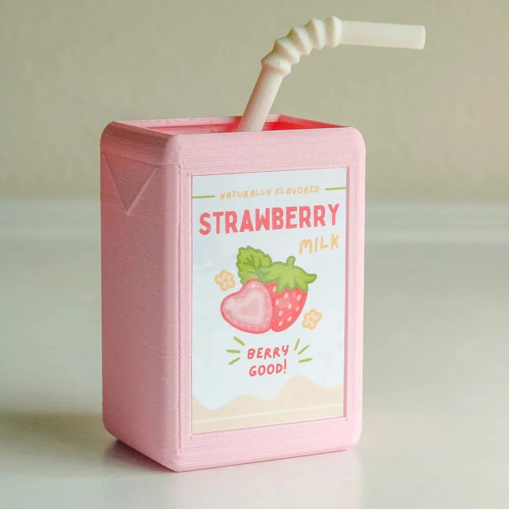 Cartoon Juice Box Shape Plant Pot - Durable Resin Decor