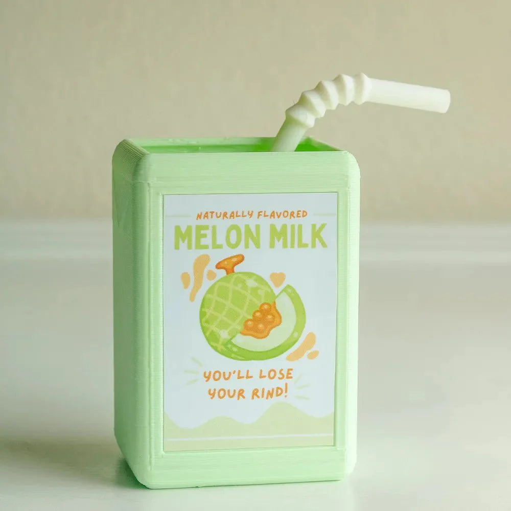 Cartoon Juice Box Shape Plant Pot - Durable Resin Decor