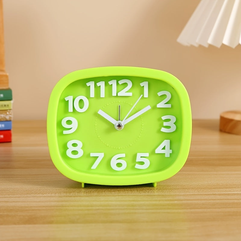 Stylish Compact Square Clock with 3D Design for Modern Decor