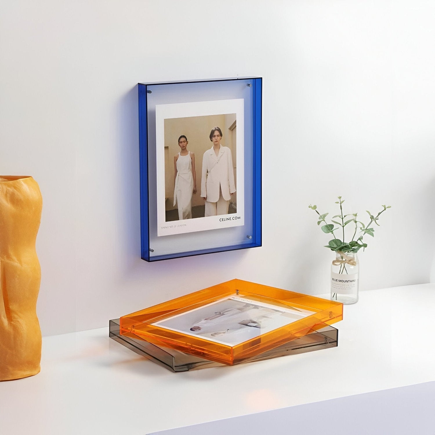 Coloured Transparent Acrylic Picture Frame for Modern Displays