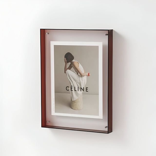 Coloured Transparent Acrylic Picture Frame for Modern Displays