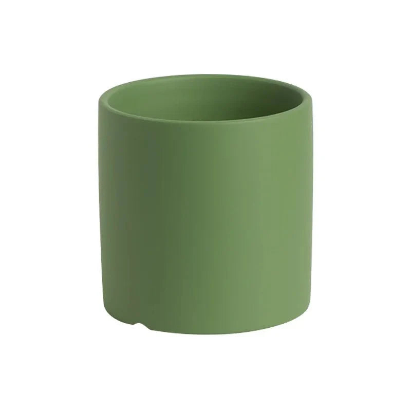 Colourful Ceramic Flower Pot with Drainage Modern Design