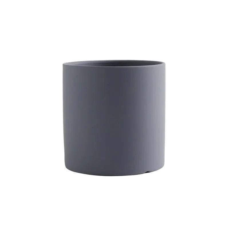 Colourful Ceramic Flower Pot with Drainage Modern Design