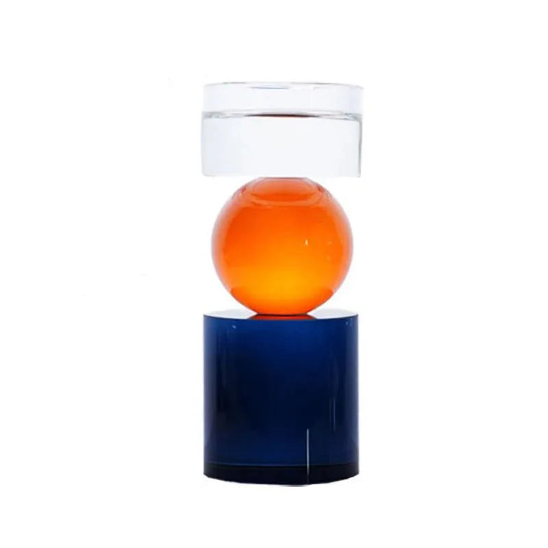 Colourful Geometric Crystal Candle Holder for Modern Decor